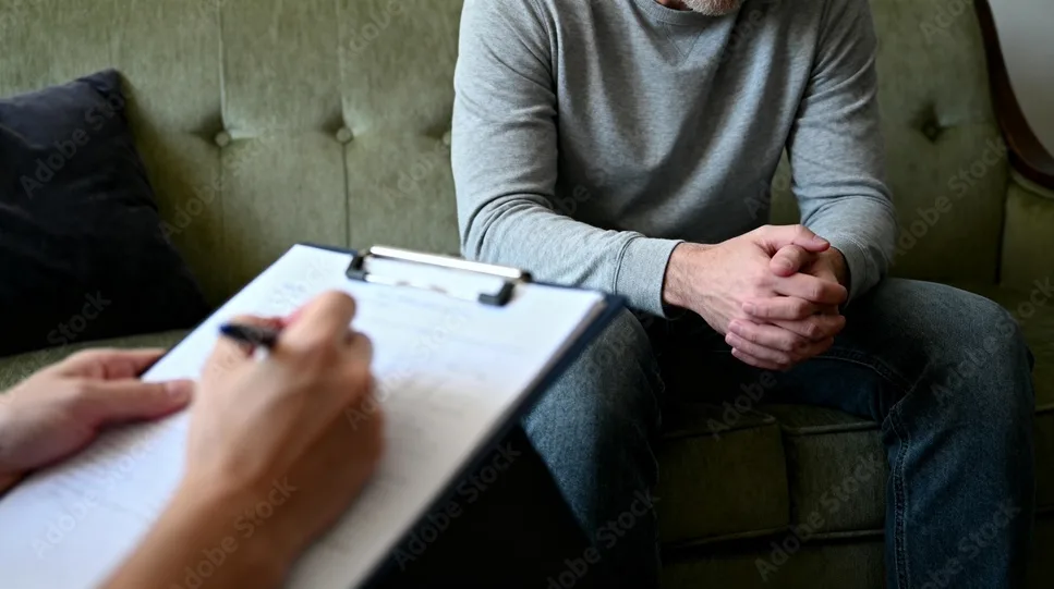 Compassionate healthcare conversation between a provider and patient
